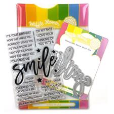 Waffle Flower Clear Stamp & Die Combo - Oversized Smile