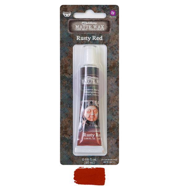 Finnabair Art Alchemy MATTE Wax - Rusty Red (tube)