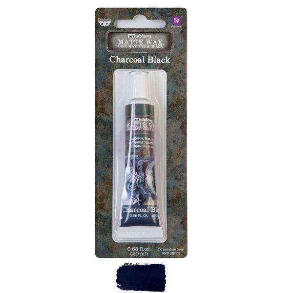Finnabair Art Alchemy MATTE Wax - Charcoal Black (tube)