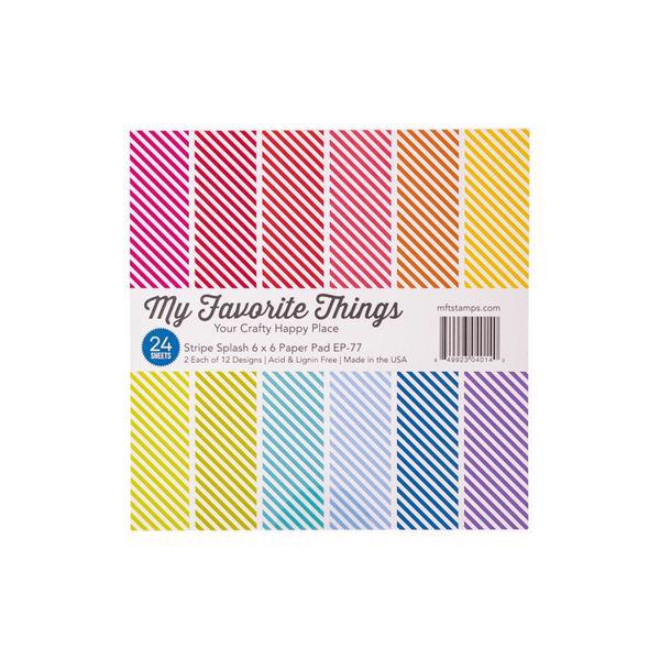 My Favorite Things Paper Pad 6x6" - Stripe Splash