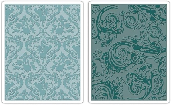 Sizzix Texture Embossing Folders - Tim Holtz / Damask & Regal Flourishes