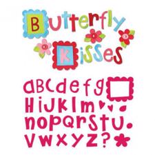 Sizzix Bigz Die - Alphabet Set / Butterfly Kisses (4 dies)