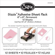 Sizzix Adhesive Sheets 6x6" - 10 pk.