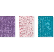 Sizzix Texture Embossing Folders - Tim Holtz / Playing Games