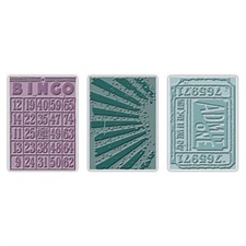Sizzix Texture Embossing Folders - Tim Holtz / Playing Games