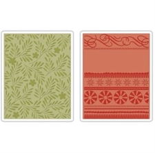 Sizzix Embossing Folders Set - Branches, Swirls & Ribbons