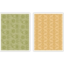 Sizzix Embossing Folders Set - Flowers & Pears