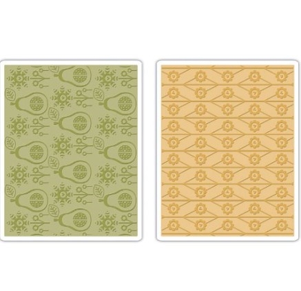 Sizzix Embossing Folders Set - Flowers & Pears