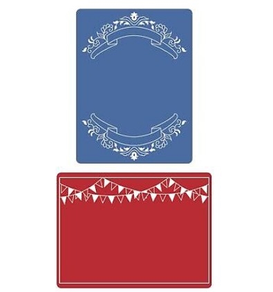 Sizzix Embossing Folders Set - Mini Banners