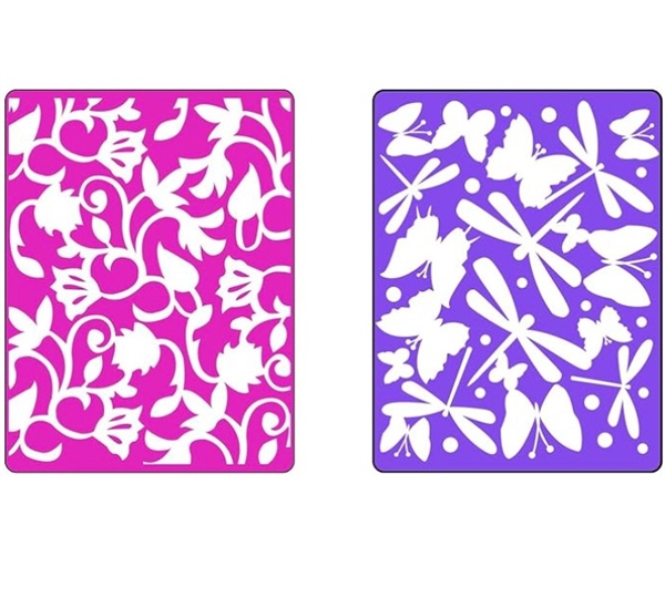 Sizzix Embossing Folders Set - Swirls, Butterflies & Dragonflies