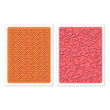 Sizzix Embossing Folders - Hero Arts / Chevrons & Flourishes