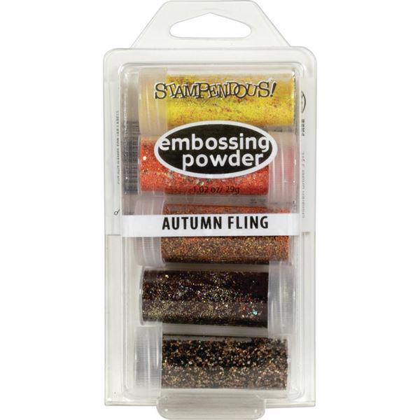 Stampendous Embossing Kit - Autumn Fling (5 pkg)