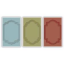 Sizzix Texture Embossing Folders - Tim Holtz / Outline Labels