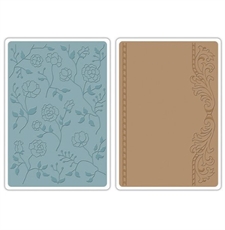 Sizzix Embossing Folders Set - Flowers & Frame