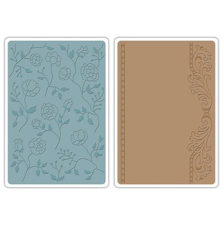 Sizzix Embossing Folders Set - Flowers & Frame
