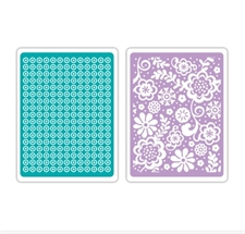 Sizzix Embossing Folders Set - Sweet Dots & Florals