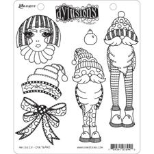 Cling Rubber Stamp Set - Dylusions / Any Old Elf
