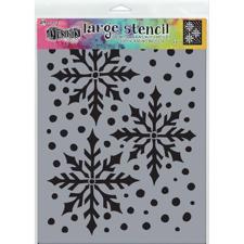 Dylusion Stencil LARGE (9x12") - Ice Queen