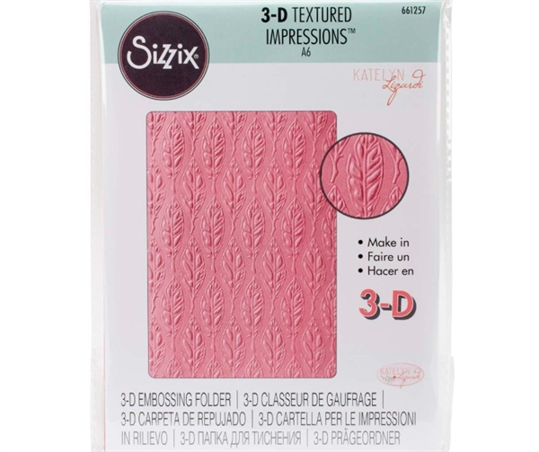 Sizzix 3D Embossing Folder - Feathers