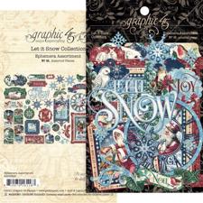 Graphic 45 Ephemera Cards - Let it Snow