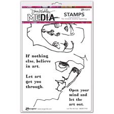 Dina Wakley Cling Rubber Stamp Set - Let the Art Out