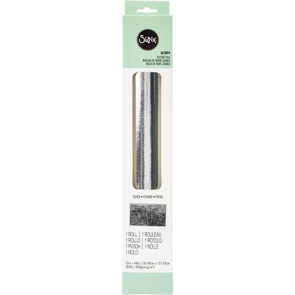 Sizzix Surfacez - Texture Roll 12"x48" / Silver