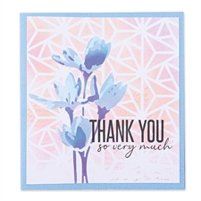 Sizzix Layered Stencils Set - Geo Flowers