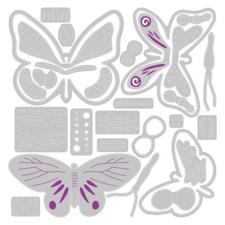 Sizzix Thinlits - Patterned Butterflies