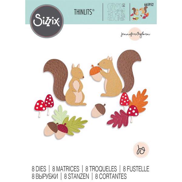 Sizzix Thinlits - Harvest Squirrels