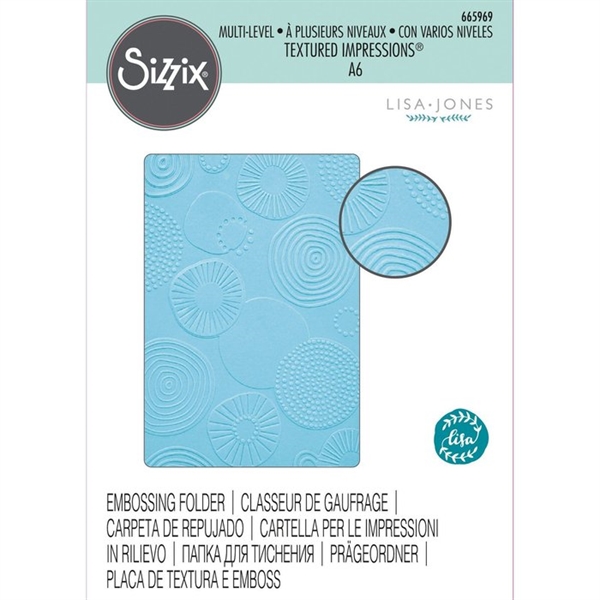 Sizzix Multi Level Embossing Folder - Abstract Rounds