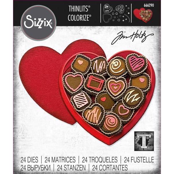 Sizzix Thinlits / Tim Holtz - True Love Colorized