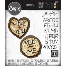 Sizzix Thinlits / Tim Holtz - Wood Slice