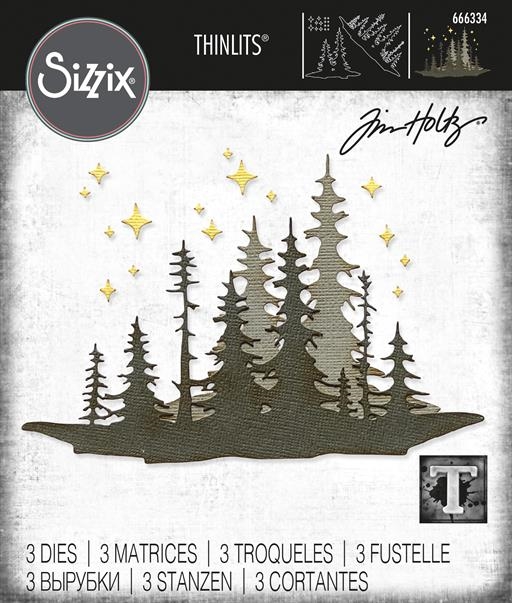 Sizzix Thinlits / Tim Holtz - Forest Shadows