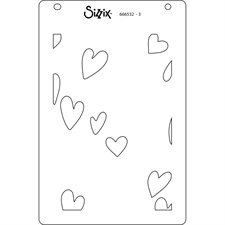 Sizzix Stencils By Catherine Pooler - Mark Making Hearts