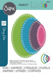 Sizzix Framelitz - Stacey Park / Fanciful Framelits - Clare Classic Ovals