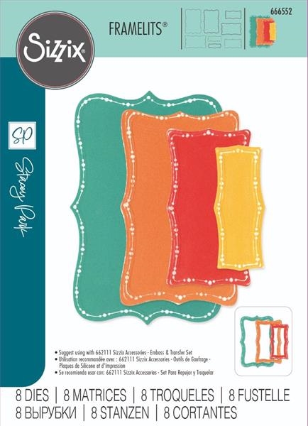 Sizzix Framelits - Stacey Park / Fanciful Framelits - Doris Dotted Top Note