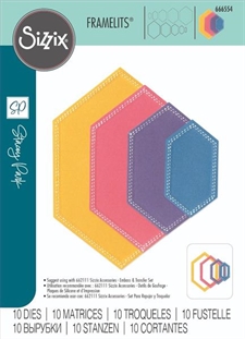 Sizzix Framelits - Stacey Park / Fanciful Framelits - Belinda Stitched Hexagons