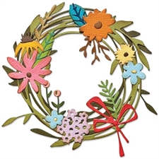 Sizzix Thinlits - Tim Holtz Vault Collection / Funky Floral Wreath