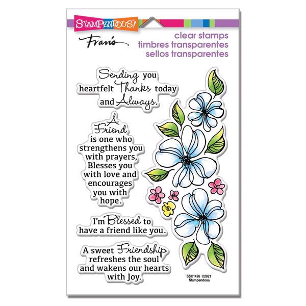 Stampendous Clear Stamp Set - Dogwood Friend