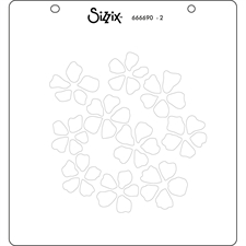 Sizzix Layered Stencils Set - Watercolour Flowers & Lattice