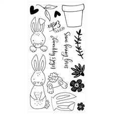 Sizzix Stamp Set By Catherine Pooler - Bunny Bits & Blooms