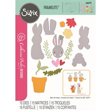 Sizzix Thinlits By Catherine Pooler - Bunny Bits & Blooms 