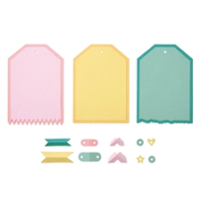 Sizzix Thinlits By 49 & Market - Snap and Swap / Large Tags