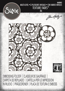 Sizzix Embossing Folder A6 - Tim Holtz / Vault - Lace
