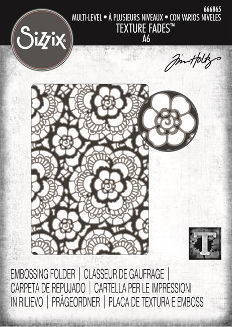 Sizzix Embossing Folder A6 - Tim Holtz / Vault - Lace