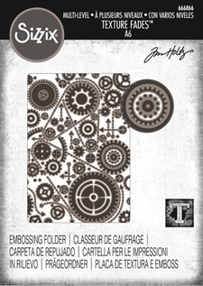 Sizzix Embossing Folder A6 - Tim Holtz / Vault - Gears