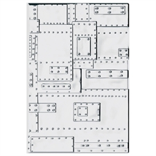Sizzix 3D Embossing Folder A5 - Tim Holtz / Foundry Large