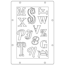 Sizzix Studio Stamp & Stencils Set - Mark Montano / My Favorite Things