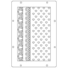 Sizzix Studio Stamp & Stencils Set - Mark Montano / Stitches