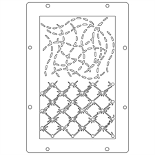 Sizzix Studio Stamp & Stencils Set - Mark Montano / Stitches